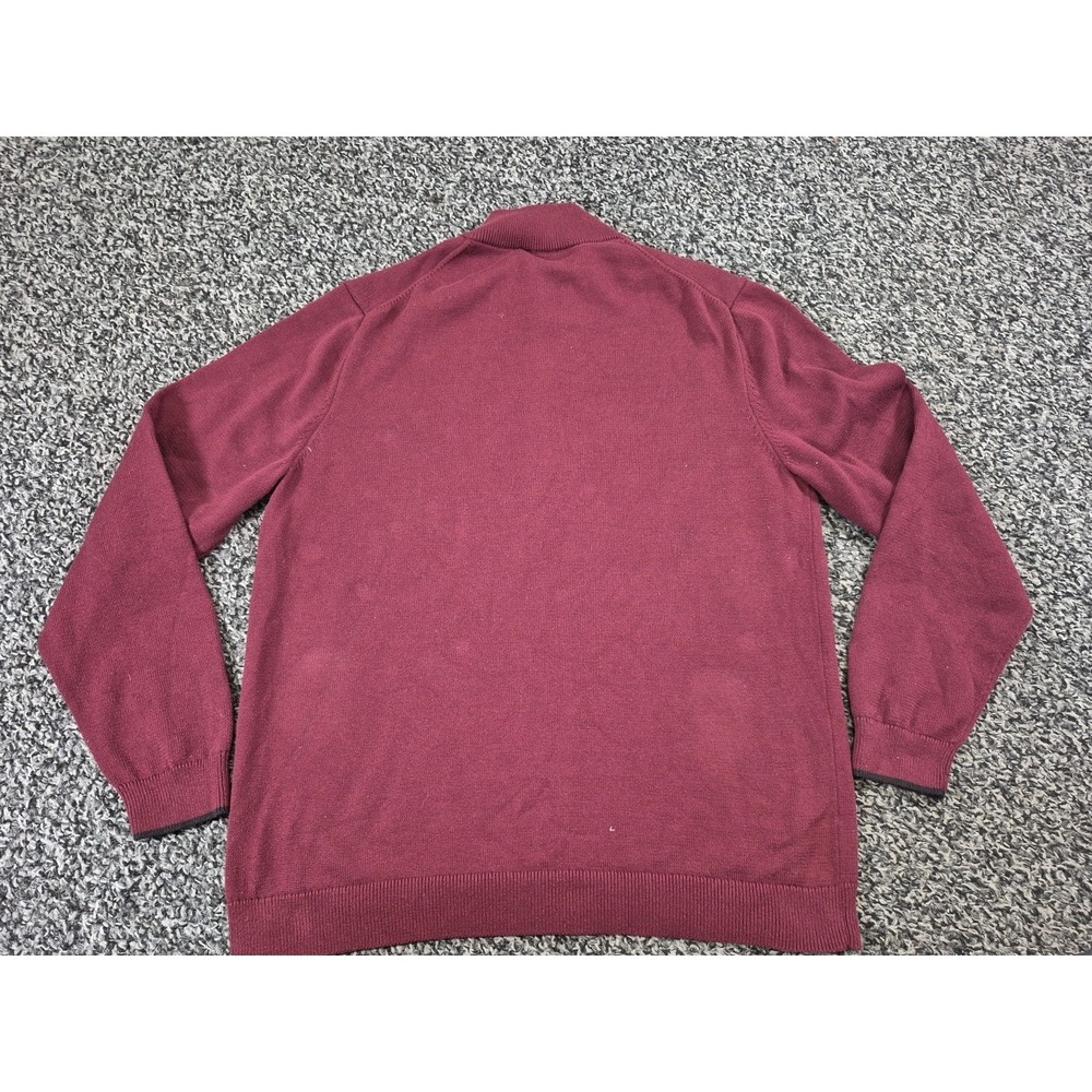 Rhone Sweater Mens Large Red Commuter 1/4 Zip Performance Golf Prep Pullover - Picture 7 of 7